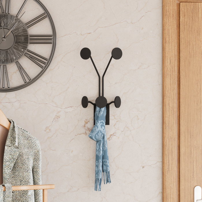 Wallity Giraffe Gancho de pared metálico Negro